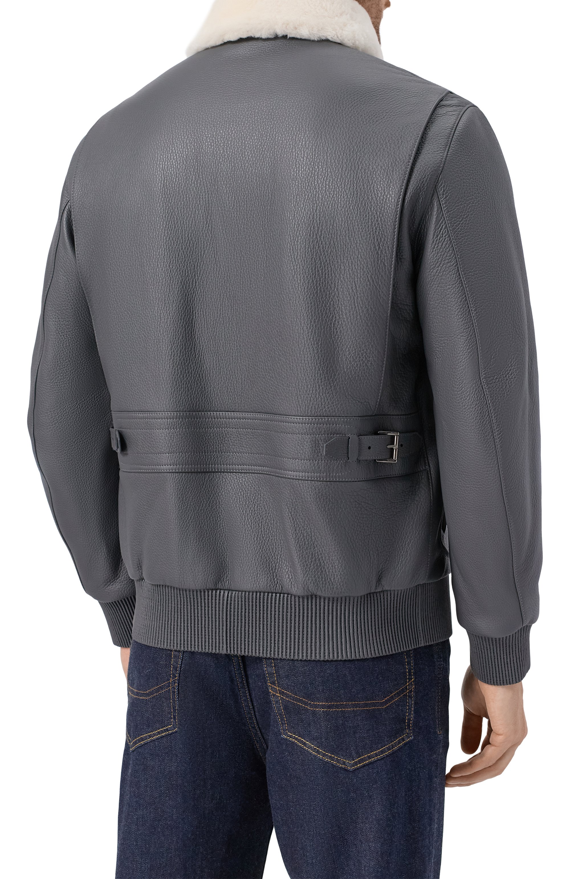 Бомбер с воротником из овчины BRIONI, арт. PLBM0L/P7708, фото 4