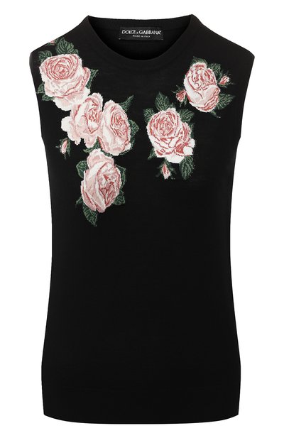 Женский топ из шерсти и шелка DOLCE & GABBANA, арт. FX360T/JAMPI