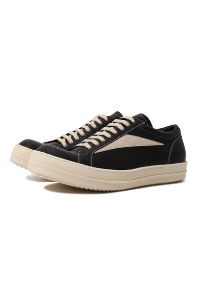 Кожаные кеды porterville vintage RICK OWENS, арт. RU02D6897/LC0LVS, фото 1