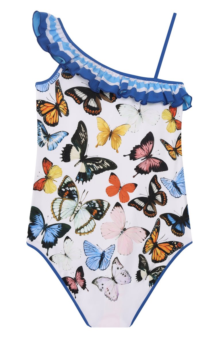 Детского слитный купальник DOLCE & GABBANA белого цвета, арт. L5J838/0N03W/8-14 | Фото 2 (Нос: Не проставлено; Материал внешний: Синтетический материал; Принт: С принтом; Девочки Кросс-КТ: Купальники-пляж; Автоматизация состава: Проставлено; Материал подклада: Синтетический материал; Ростовка одежда: 8 лет | 128 см, 16 лет | 164 см, 10 - 11 лет | 140 - 146см, 13 - 15 лет | 158 см)