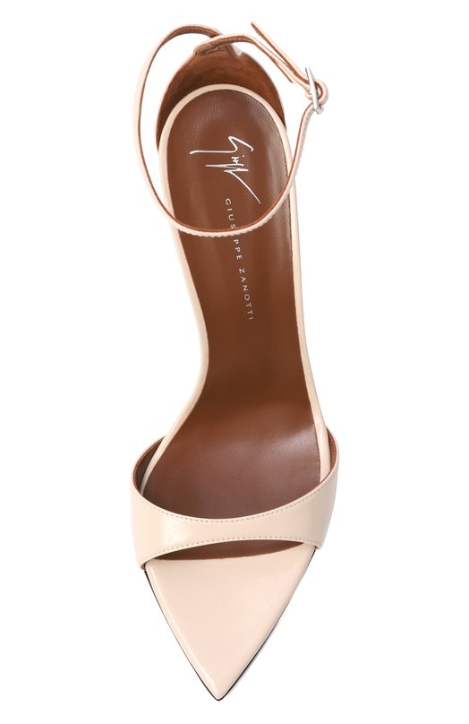 Лакированные босоножки Intriigo Strap 105 Giuseppe Zanotti Design I400005 Кремовый  I400005 Фото 6