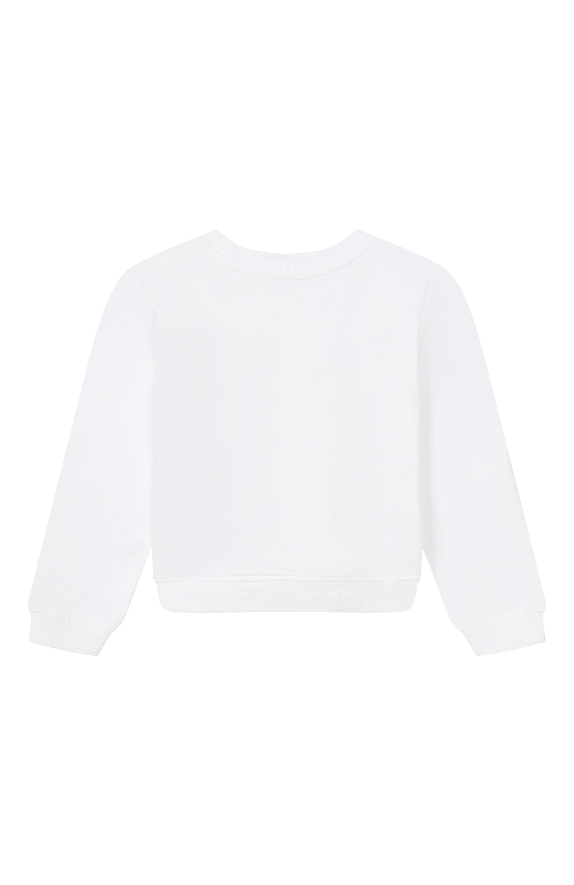 Хлопковый свитшот MOSCHINO белого цвета по цене 12300 руб., арт. HLF02M/LDA00_001, фото 2 Хлопковый свитшот MOSCHINO, арт. HLF02M/LDA00_001, фото 2