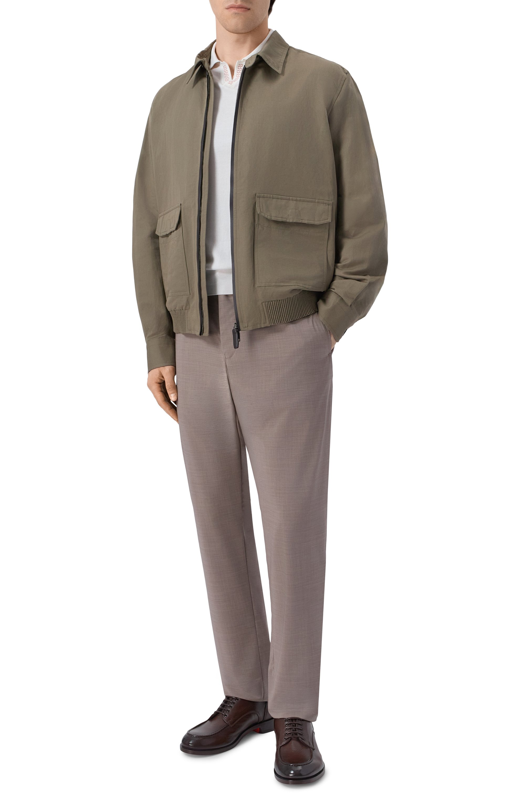 Шерстяные брюки KITON бежевого цвета по цене 214500 руб., арт. UPLACRK0633H, фото 2 Шерстяные брюки KITON, арт. UPLACRK0633H, фото 2