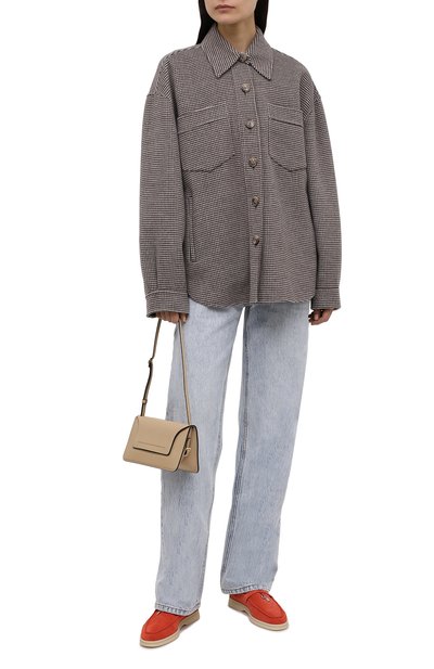 Замшевые лоферы summer charms walk LORO PIANA, арт. FAE5444, фото 2