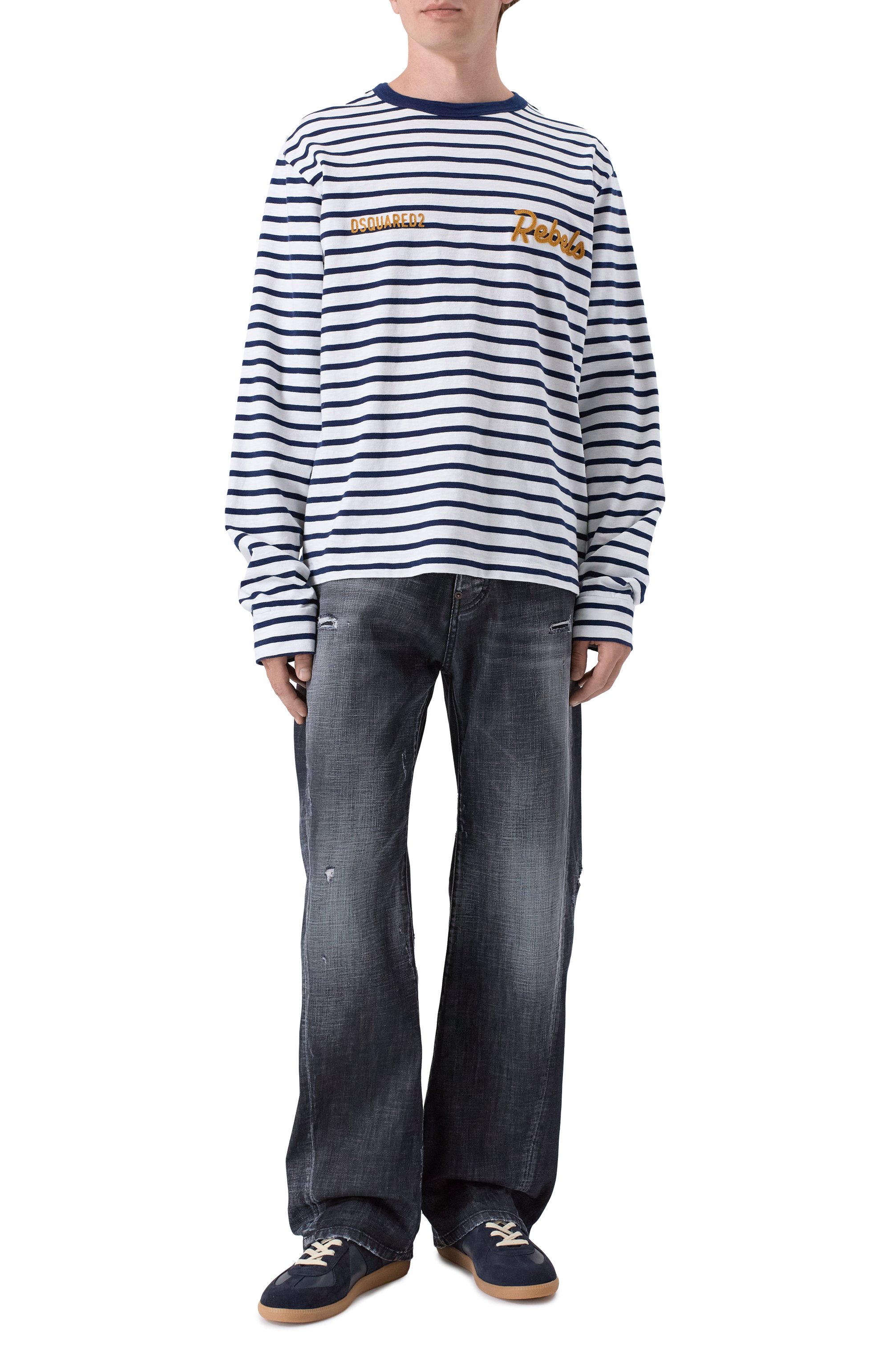 Хлопковый лонгслив DSQUARED2, арт. S74GD1534/D20107, фото 2