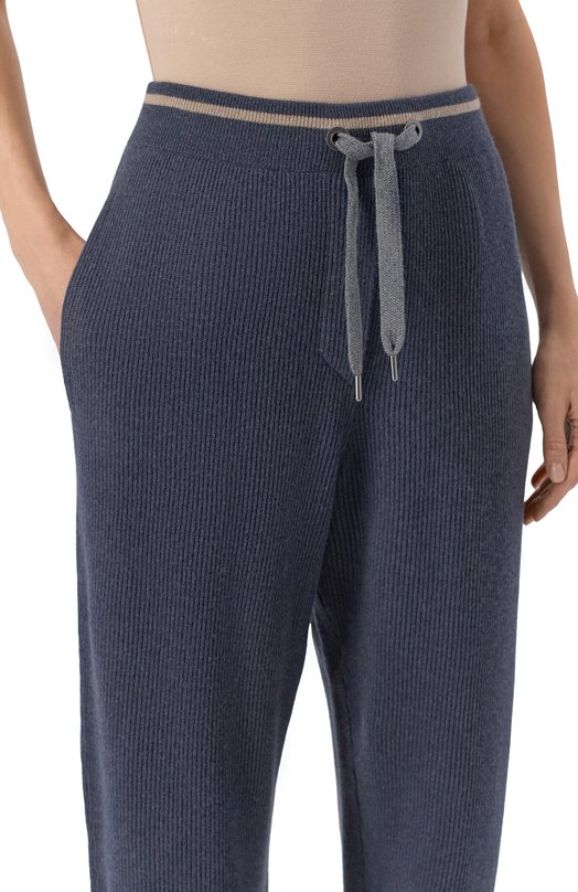 Брюки из шерсти и кашемира Brunello Cucinelli M16222799 Синий  M16222799 Фото 5