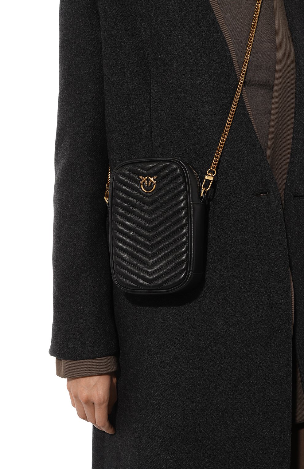 Сумка PINKO черного цвета по цене 24950 руб., арт. 100883/A0GK, фото 2 Сумка PINKO, арт. 100883/A0GK, фото 2