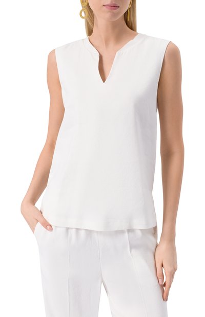 Топ изо льна и вискозы LORENA ANTONIAZZI, арт. E2534TS61A/3347, фото 3