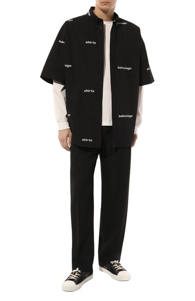 Хлопковая рубашка BALENCIAGA, арт. 681702/T0L65, фото 2
