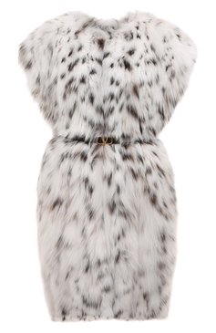 Женский жилет из меха рыси VALENTINO белого цвета, арт. WF3FCA088CF | Фото 1 (Материал подклада: Шелк; Длина (верхняя одежда): До середины бедра; Материал внешний: Натуральный мех; Женское Кросс-КТ: Мех; Стили: Романтичный; Драгоценные камни: Проставлено; Материал сплава: Проставлено; Кросс-КТ: Куртка)