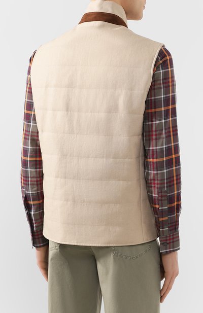 Льняной жилет LORO PIANA, арт. FAL1520, фото 4