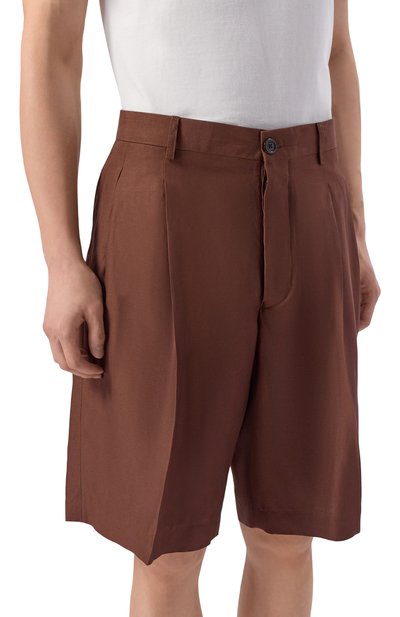 Шорты из вискозы и льна LANEUS, арт. S6LAMASH090, фото 3