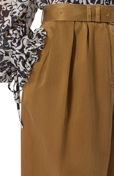 Брюки DRIES VAN NOTEN хаки цвета по цене 89950 руб., арт. 130967/3278, фото 5 Брюки DRIES VAN NOTEN, арт. 130967/3278, фото 5