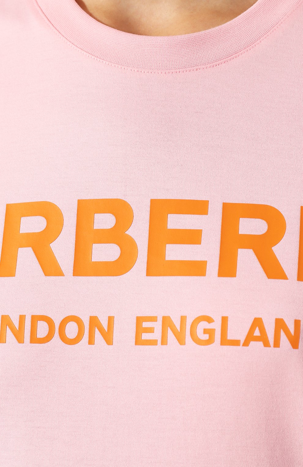 Хлопковая футболка BURBERRY розового цвета по цене 43250 руб., арт. 8021861, фото 5 Хлопковая футболка BURBERRY, арт. 8021861, фото 5