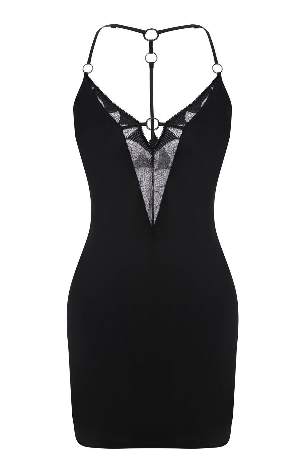 Сорочка CHANTAL THOMASS черного цвета по цене 26190 руб., арт. TTC740, фото 1 Сорочка CHANTAL THOMASS, арт. TTC740, фото 1