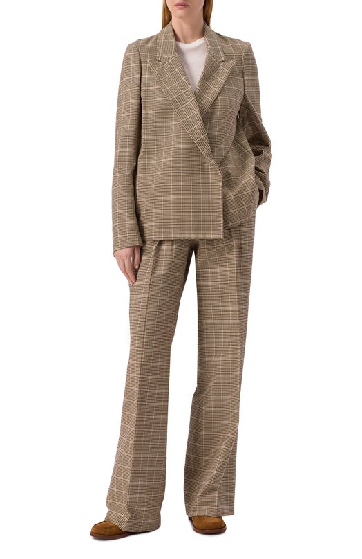 Хлопковый жакет Dries Van Noten 242-010720-9352 Бежевый  242-010720-9352 Фото 2