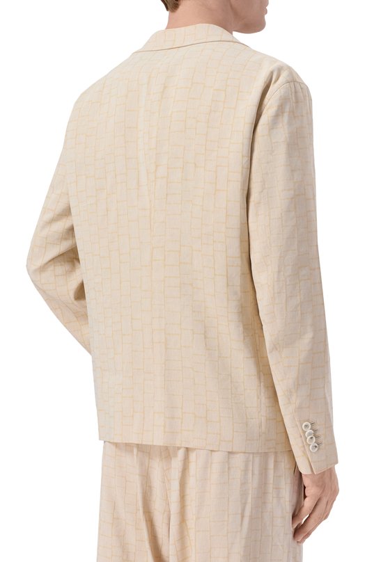 Костюм из вискозы и льна Giorgio Armani GM003531/TE20778 Бежевый  GM003531/TE20778 Фото 3