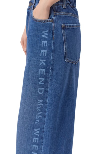 Джинсы WEEKEND MAX MARA синего цвета по цене 23650 руб., арт. WKDV0RTICE, фото 5 Джинсы WEEKEND MAX MARA, арт. WKDV0RTICE, фото 5