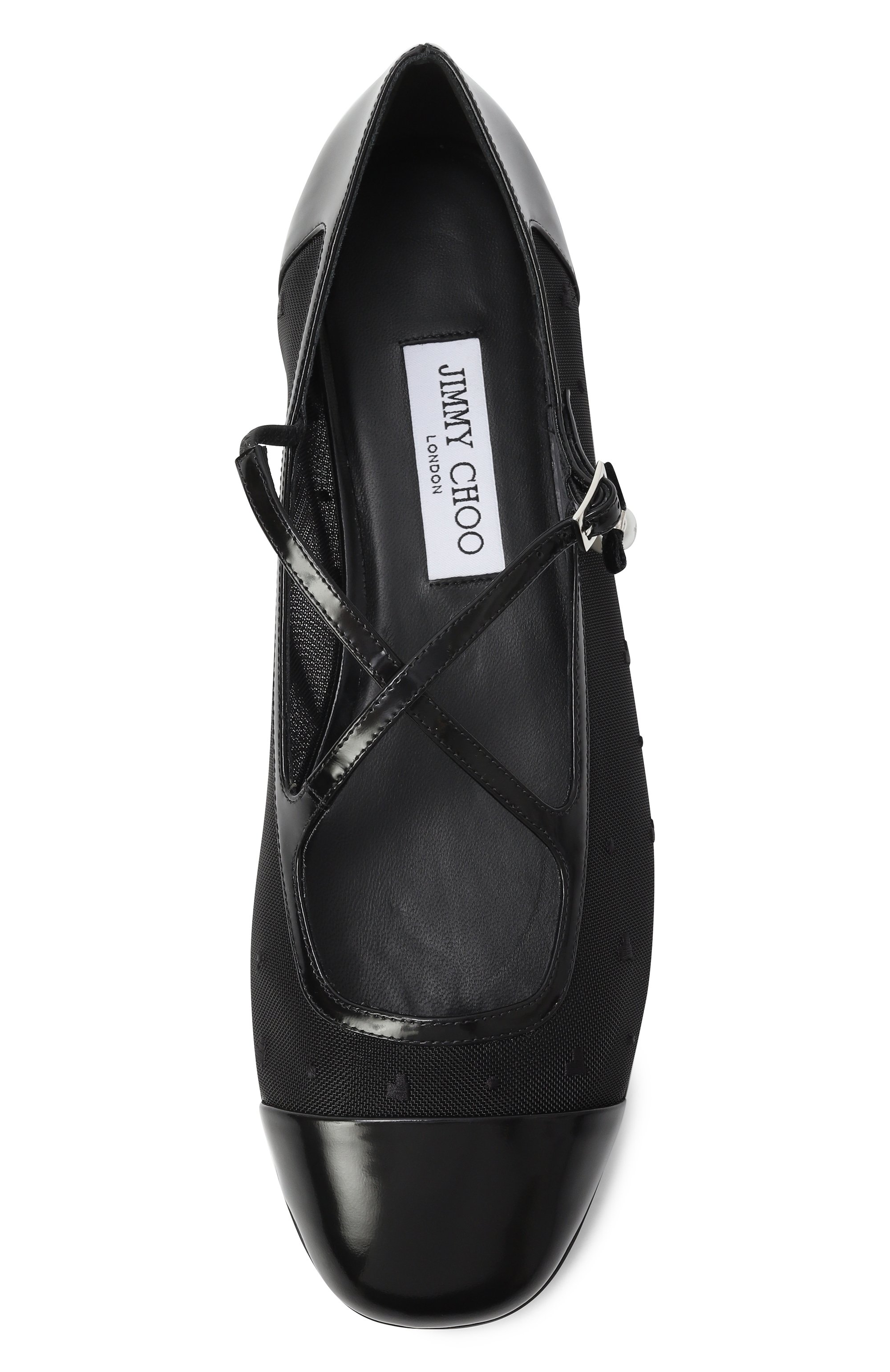 Комбинированные балетки eleri JIMMY CHOO, арт. ELERIBALLERINARIQ, фото 6