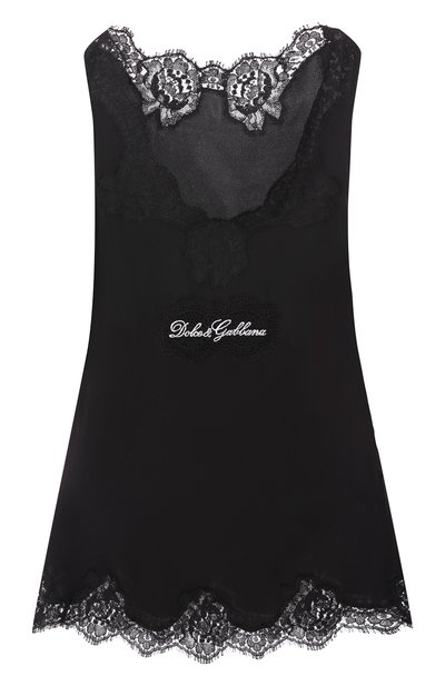 Женский топ из смеси шелка и хлопка DOLCE & GABBANA, арт. 07A63T/0NI39