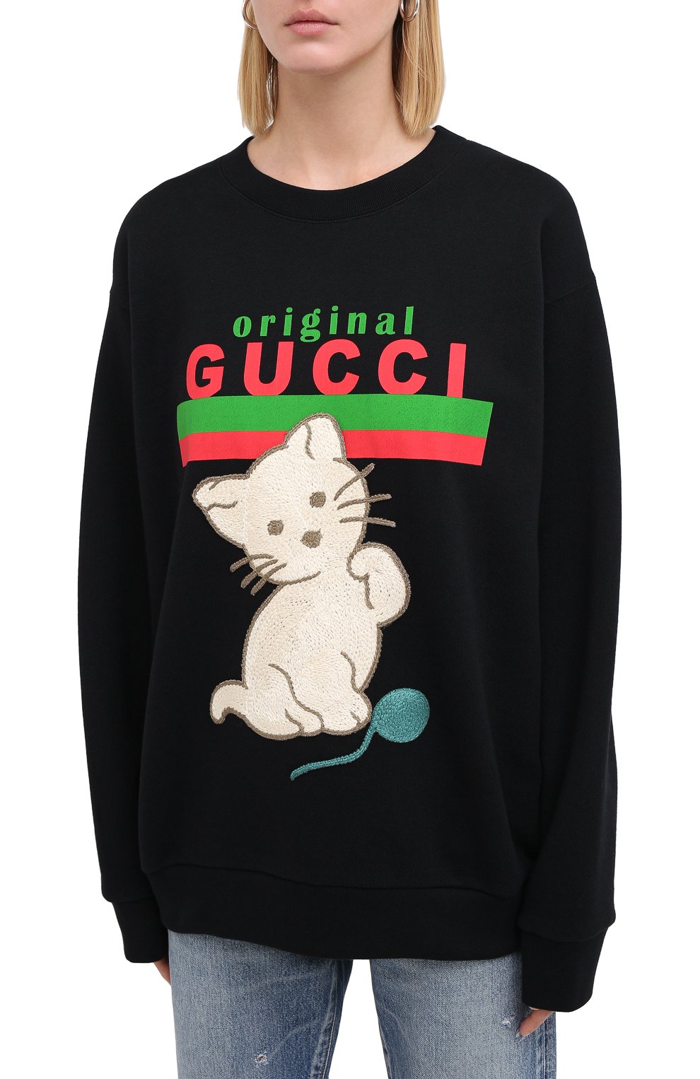 Хлопковый свитшот GUCCI, арт. 617964/XJCRU, фото 3