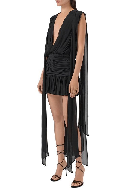 Платье из вискозы Blumarine 2A785A Чёрный  2A785A Фото 2