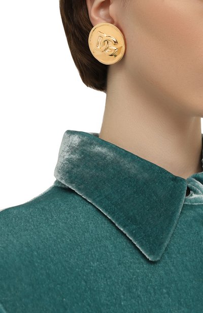 Клипсы DOLCE & GABBANA, арт. WEP8L3 W1111/G0LD, фото 2