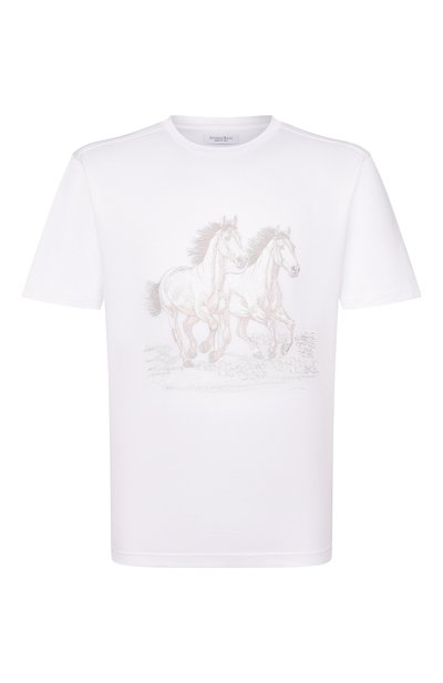 Мужская хлопковая футболка STEFANO RICCI, арт. MNH6205360/TE0001