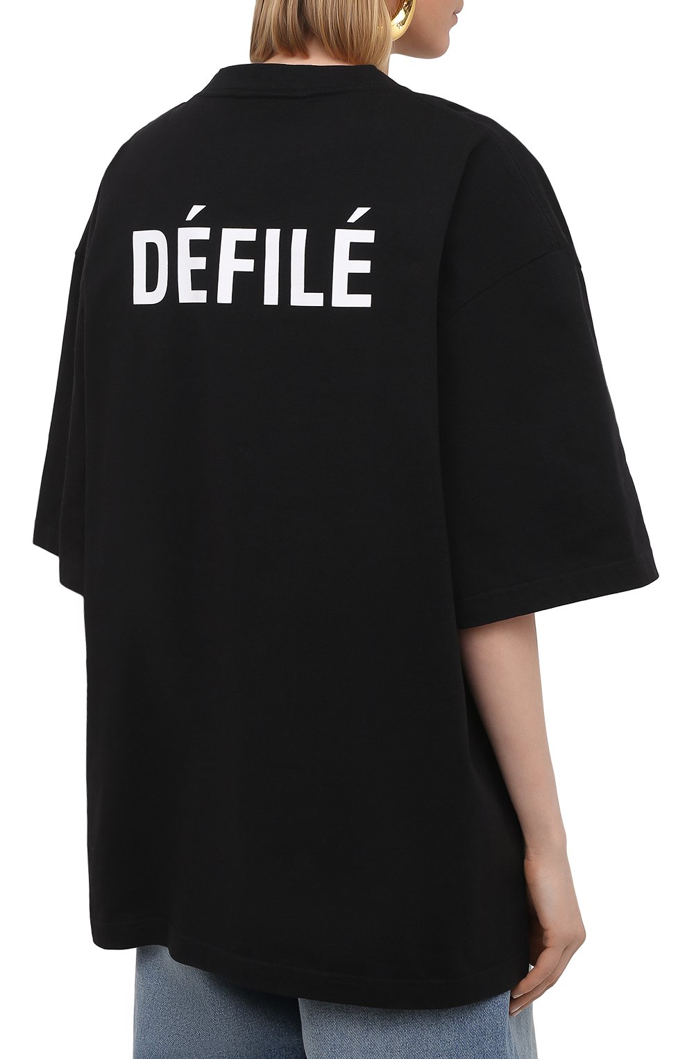 Хлопковая футболка BALENCIAGA, арт. 641532/TJVL4, фото 4