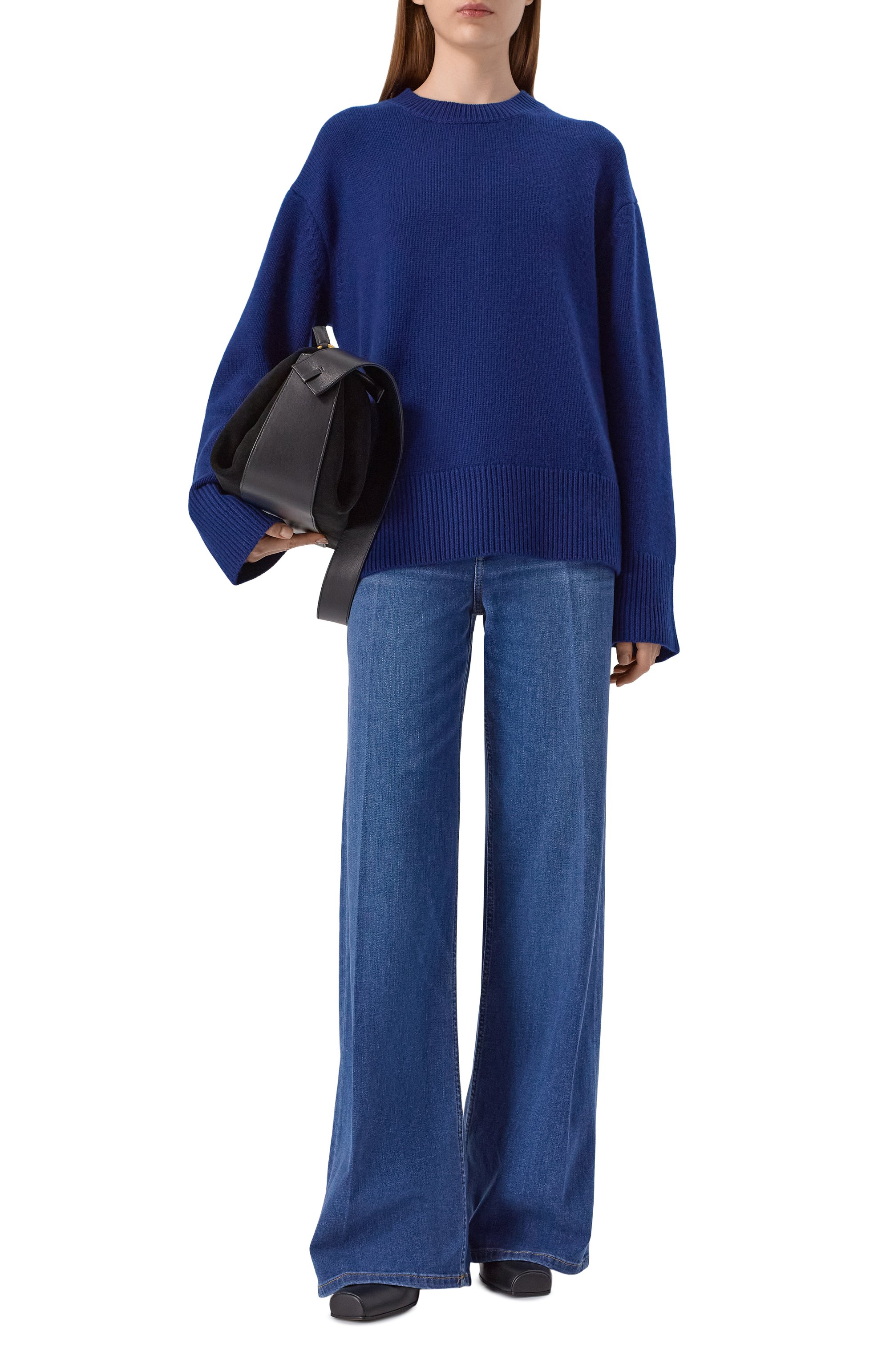 Пуловер из шерсти и кашемира 12 STOREEZ синего цвета по цене 39000 руб., арт. 135736, фото 2 Пуловер из шерсти и кашемира 12 STOREEZ, арт. 135736, фото 2