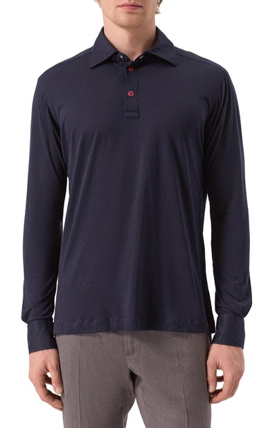 Поло из лиоцелла и хлопка KITON, арт. UMCP0SH0924215_46-50, фото 3