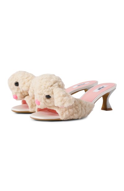 Женские текстильные мюли MOSCHINO, арт. MA28145C1P/ML5