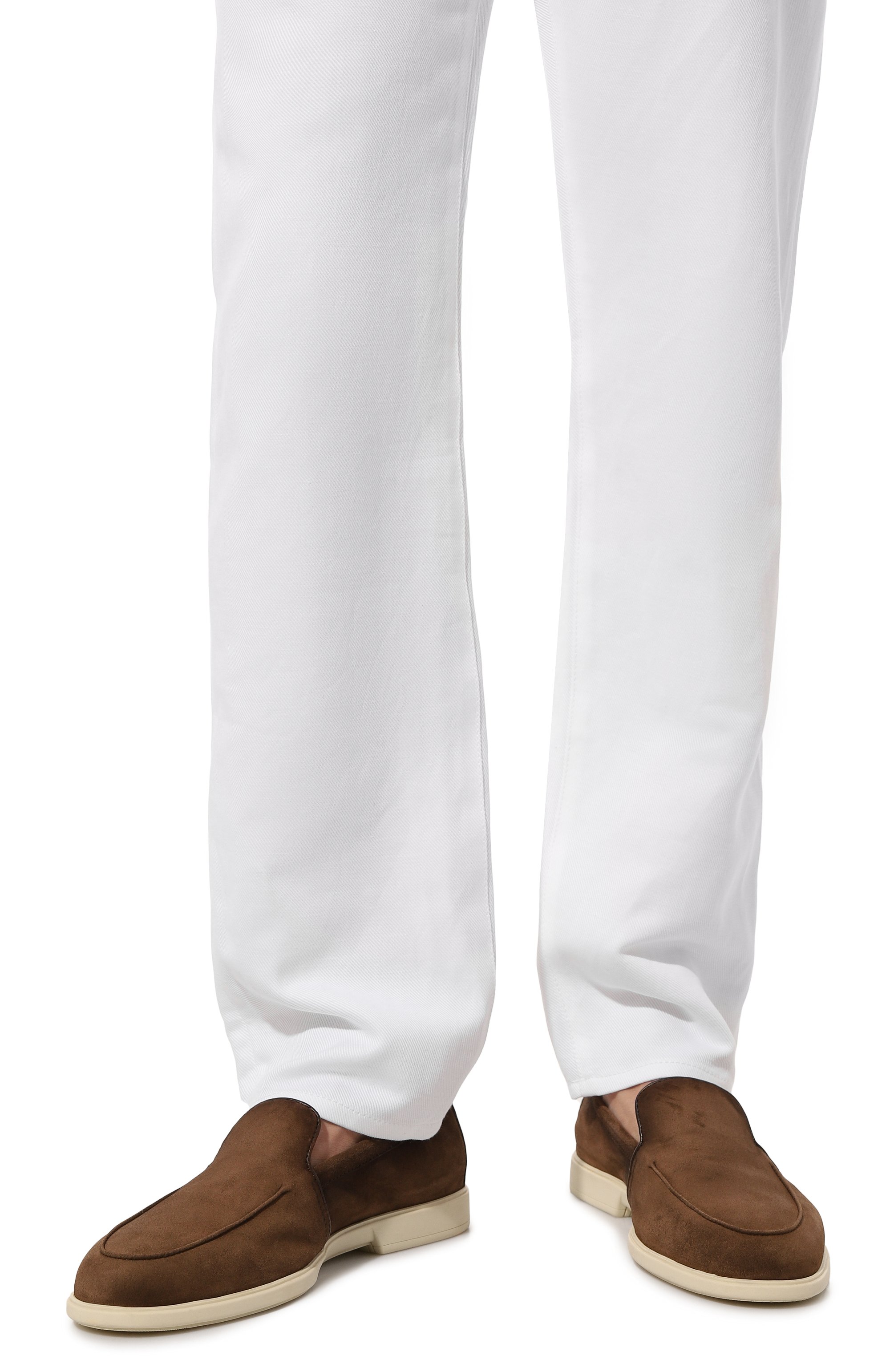 Замшевые лоферы malibu SANTONI, арт. MGAG18829TICSTZ0M21, фото 3