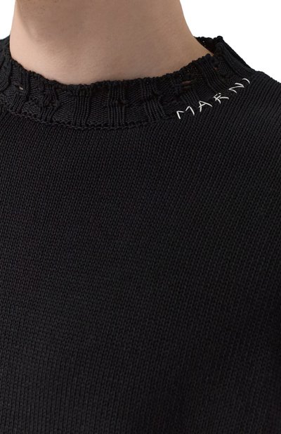 Хлопковый свитер MARNI, арт. GCMG0210A0/UFC652, фото 5