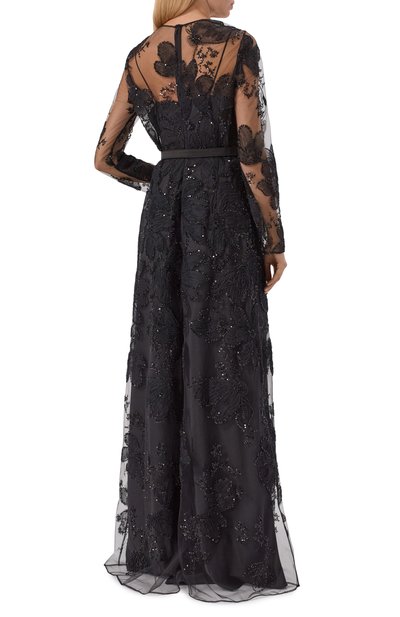 Платье с отделкой пайетками ZUHAIR MURAD, арт. FDR25362/TUEM013, фото 3