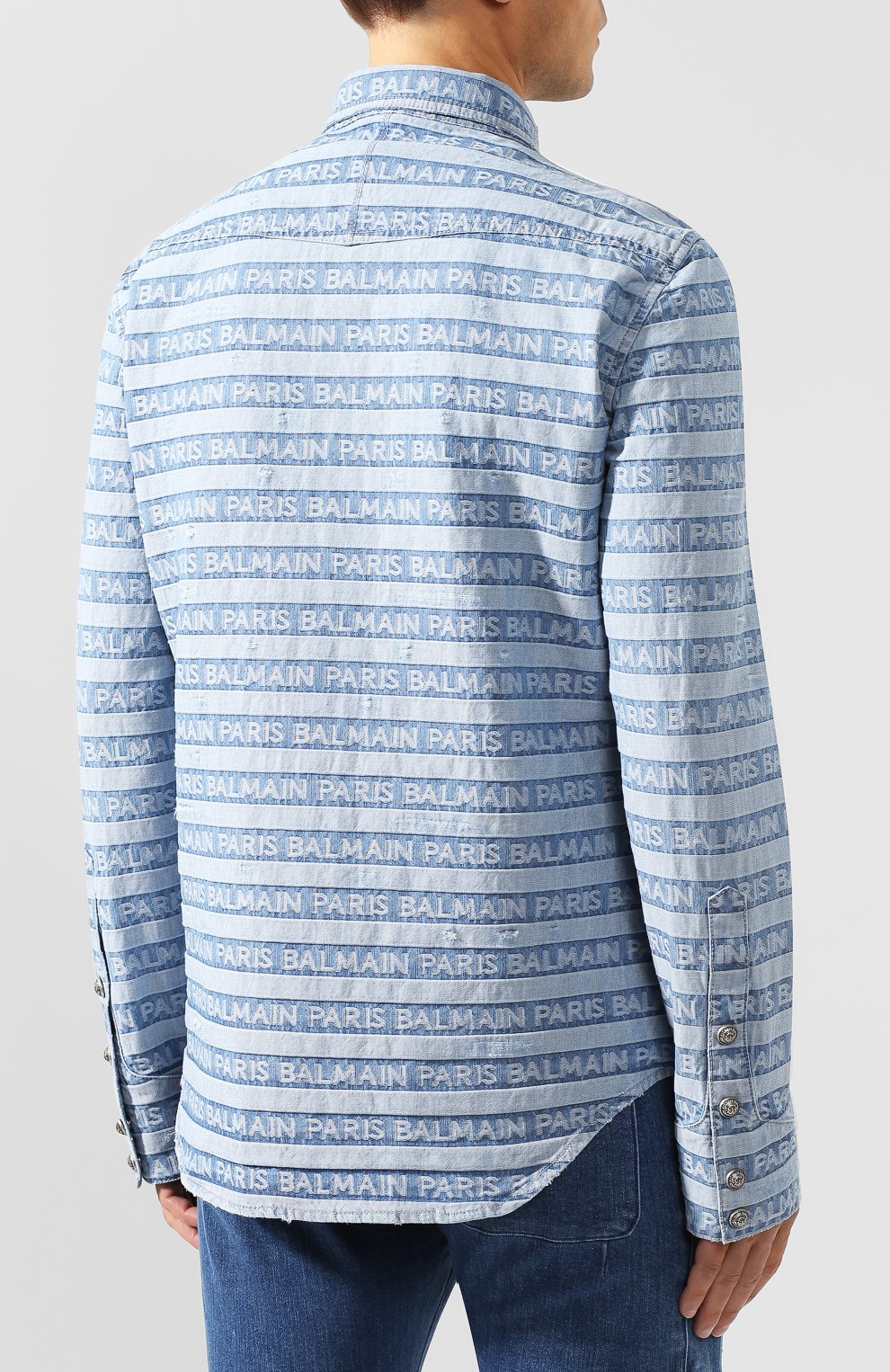 Джинсовая рубашка BALMAIN, арт. SH12297/Z108, фото 4
