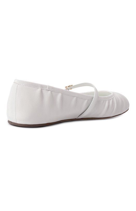 Кожаные балетки Odette Dolce & Gabbana CB0222/AV938 Белый  CB0222/AV938 Фото 5