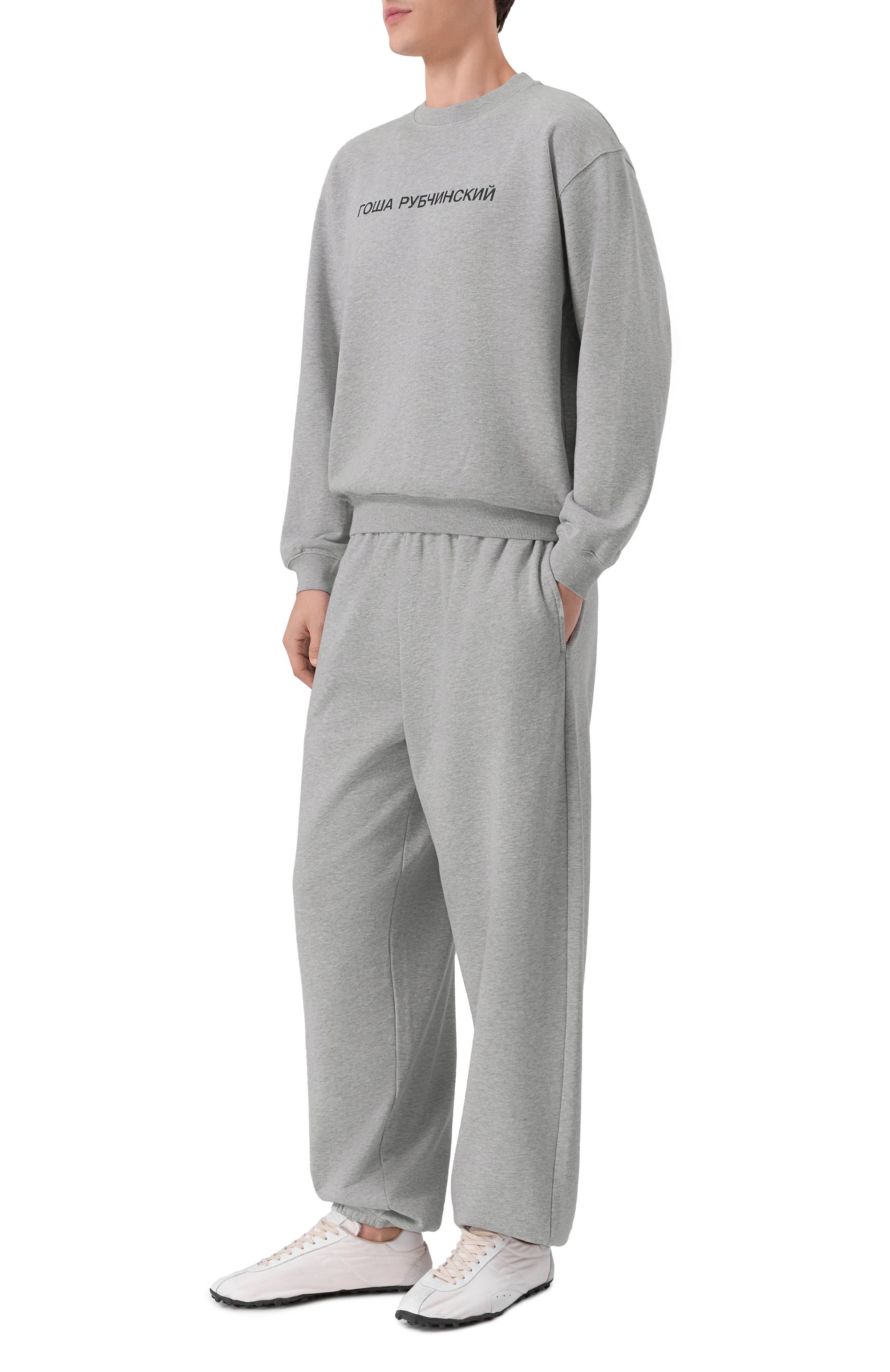 Хлопковый свитшот ГОША РУБЧИНСКИЙ, арт. SW_0104_GREY_MELANGE, фото 2