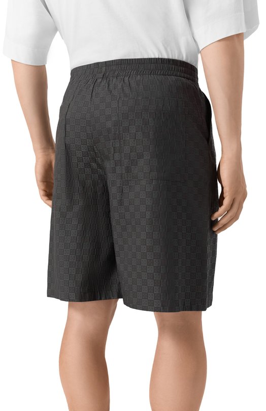 Хлопковые шорты Off-White 0MCB092S25FAB001 Серый  0MCB092S25FAB001 Фото 4