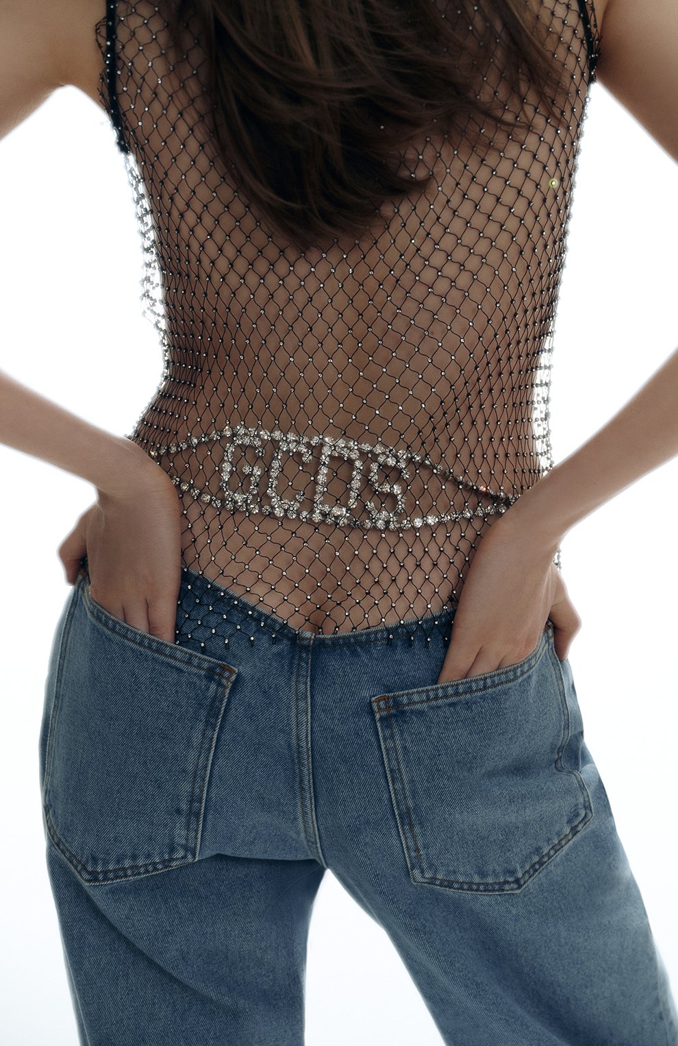 Топ с отделкой стразами PATRIZIA PEPE, арт. 2C1439_A183, фото 6