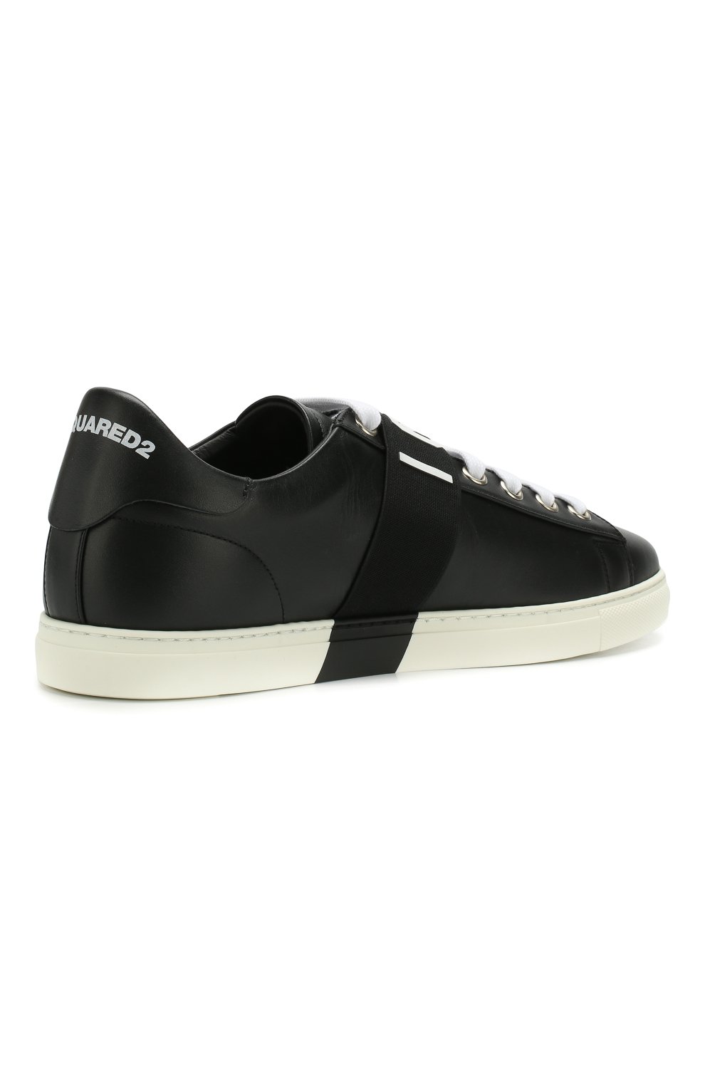 Кожаные кеды icon на шнуровке DSQUARED2, арт. SNM0028 01500001, фото 4