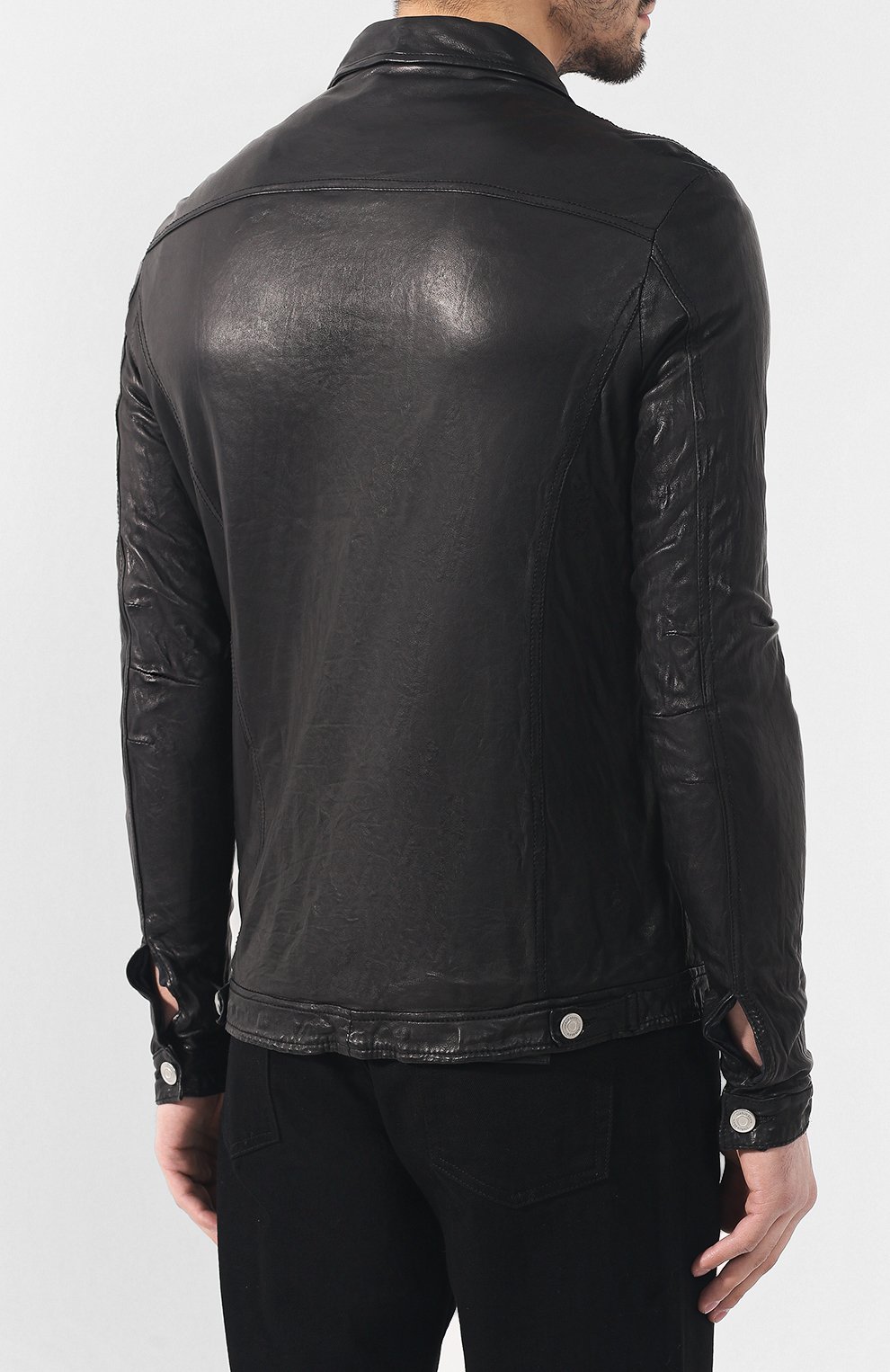 Кожаная куртка GIORGIO BRATO, арт. GU19S9006BISV, фото 4