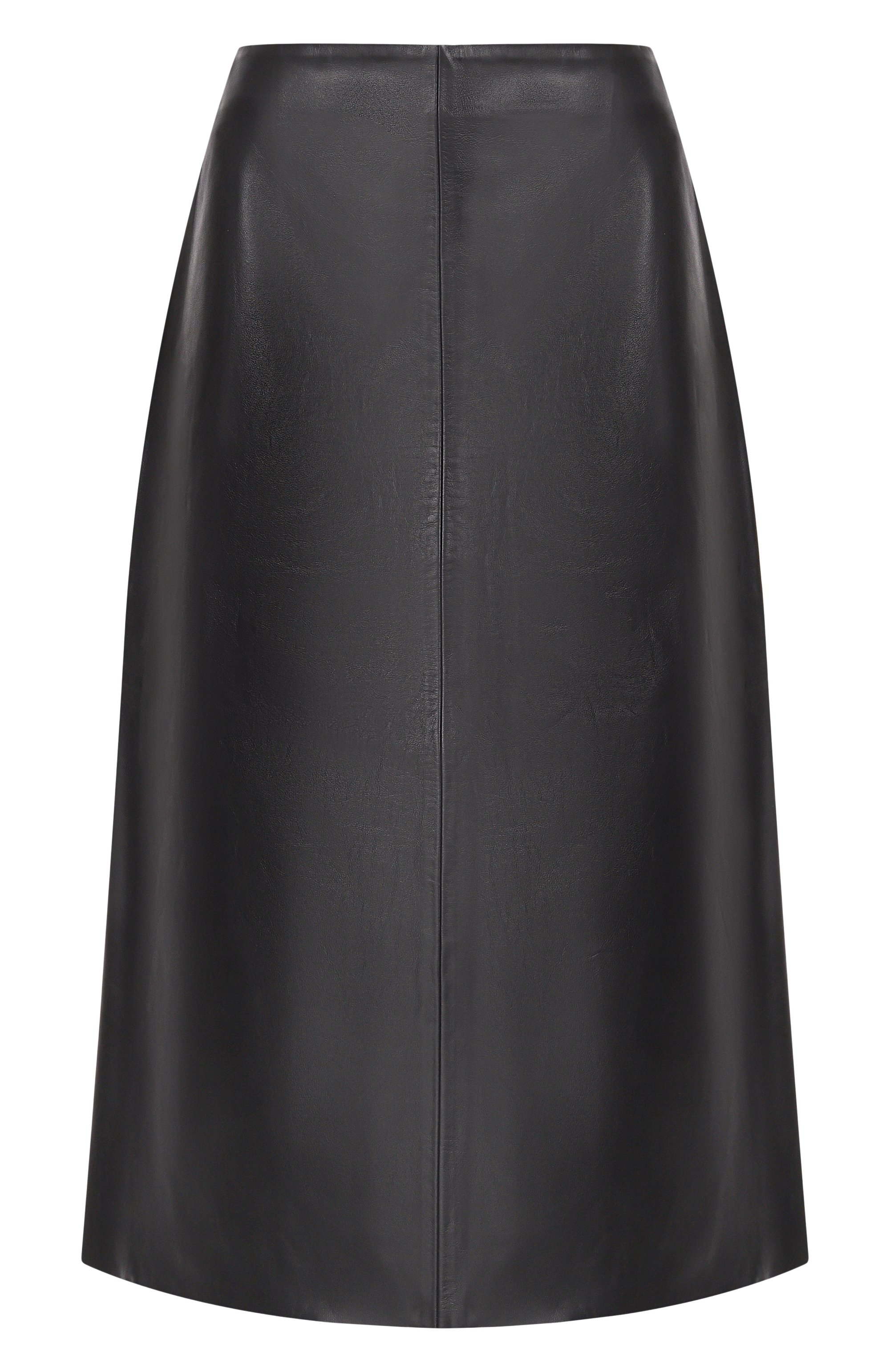 Кожаная юбка NOBLE&BRULEE черного цвета по цене 100000 руб., арт. NB74/17102025, фото 1 Кожаная юбка NOBLE&BRULEE, арт. NB74/17102025, фото 1