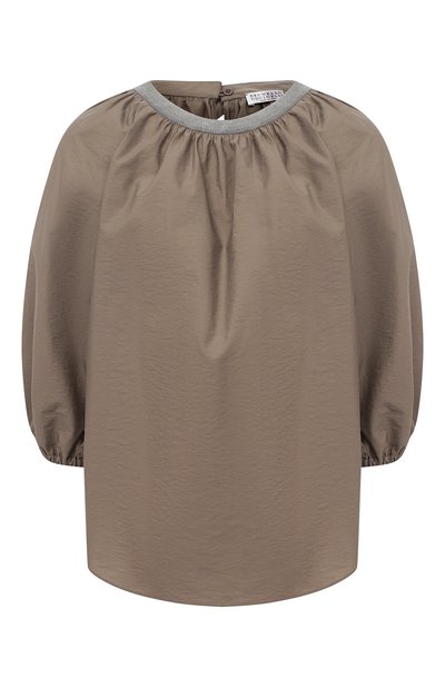 Женский хлопковый топ BRUNELLO CUCINELLI, арт. M0F79FC400