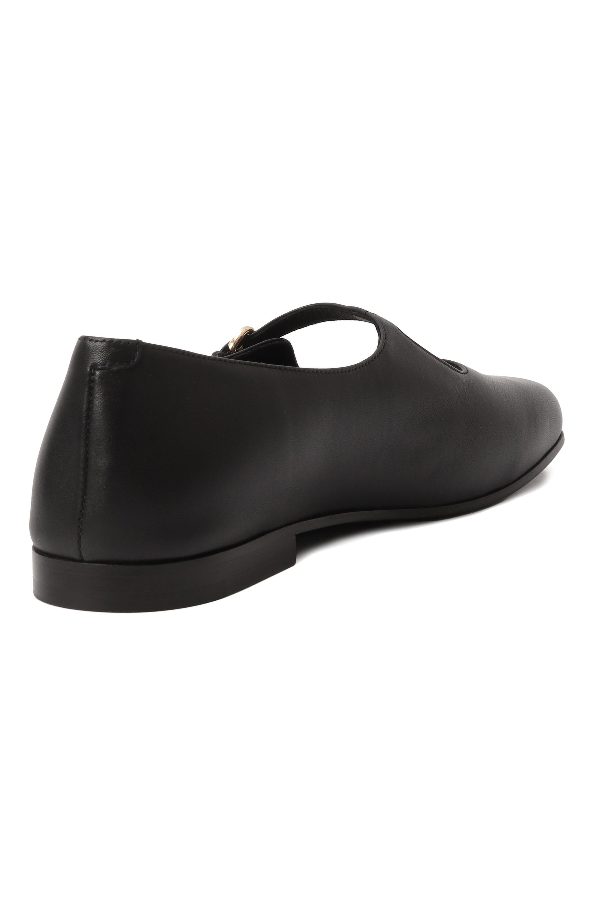 Кожаные балетки mary jane CO, арт. 0421NAP-BLA, фото 5