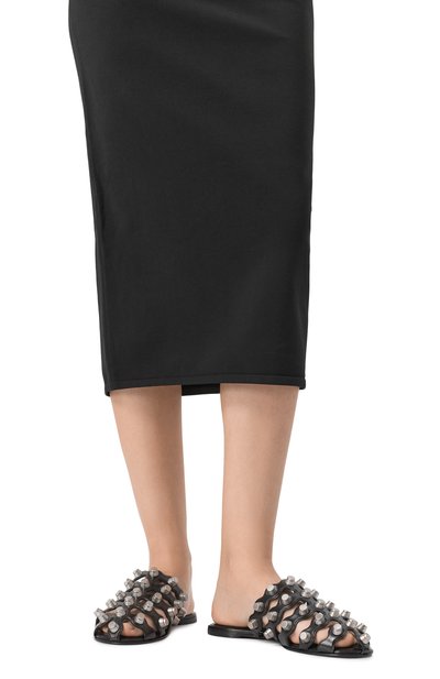 Кожаные сабо rexa cage ALEXANDER WANG, арт. 30125M014, фото 3