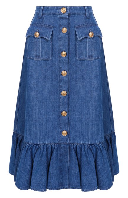 Женская джинсовая юбка VALENTINO, арт. 6B3DD18L/94C