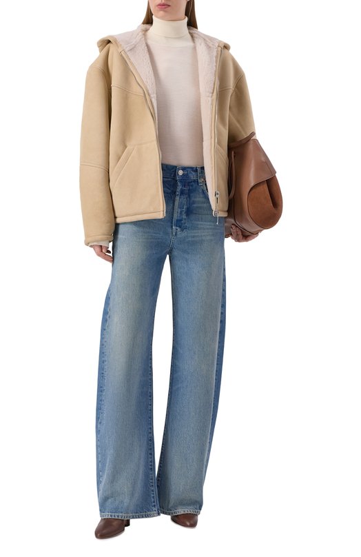 Дубленка из овчины Halfboy HF251WL178 Бежевый  HF251WL178 Фото 2