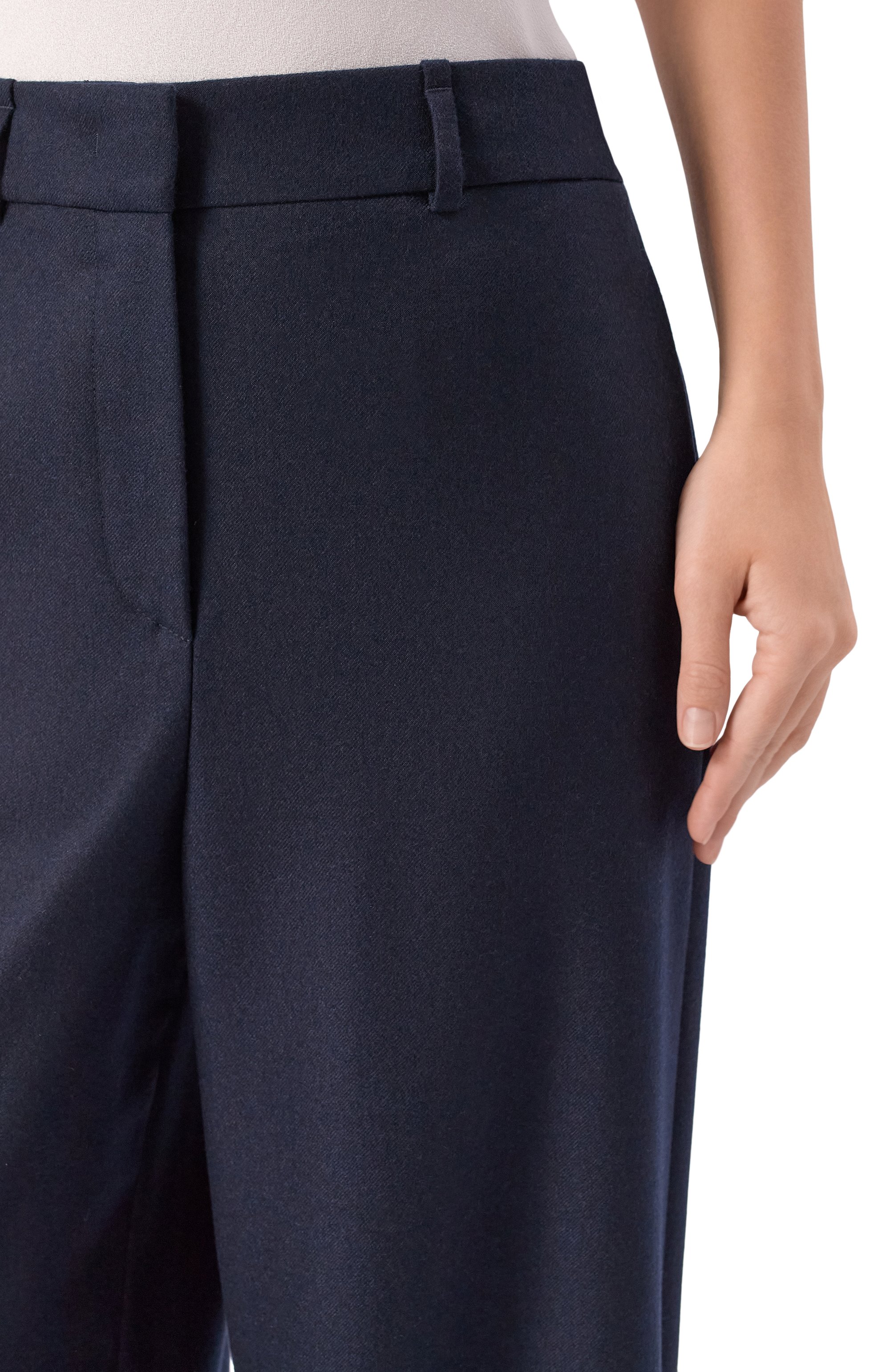 Кашемировые брюки GIORGIO ARMANI синего цвета по цене 358000 руб., арт. GW002320/TE15278, фото 5 Кашемировые брюки GIORGIO ARMANI, арт. GW002320/TE15278, фото 5