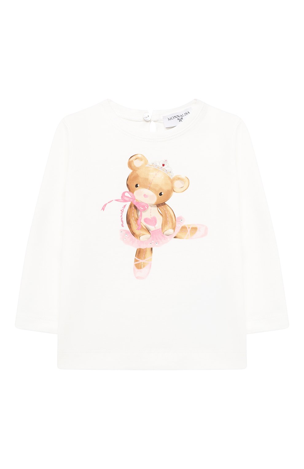 Хлопковый лонгслив MONNALISA, арт. 396602S9, фото 1